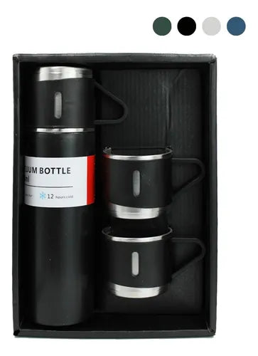 SET DE TERMO DE AGUA CALIENTE + 3 TAZAS