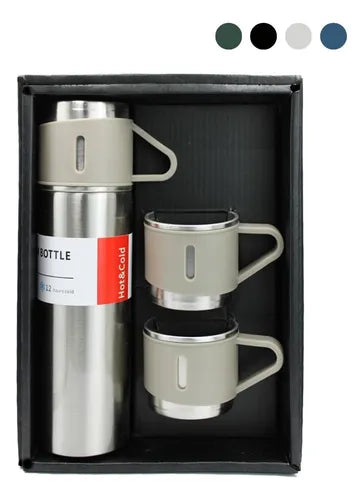 SET DE TERMO DE AGUA CALIENTE + 3 TAZAS