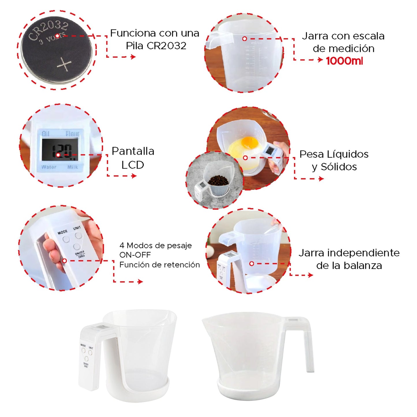 JARRA MEDIDORA CON BALANZA